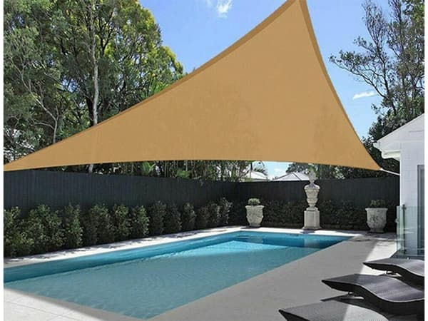 Solseil med UV-Beskyttelse til Uteplass – 3x3x3 m Beige
