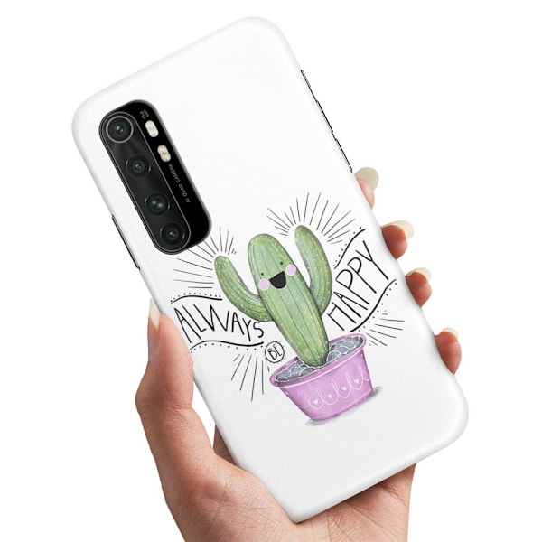 Xiaomi Mi Note 10 Lite - Cover/Mobilcover Happy Cactus