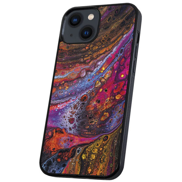 iPhone 13 - Cover/Mobilcover Psykedelisk Multicolor