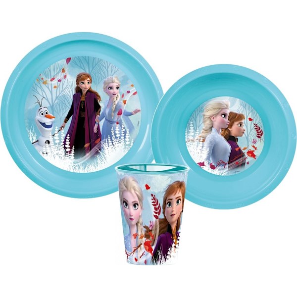 Plastservis med Disney Frozen motiv