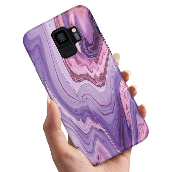 Cover / Mobilcover til Samsung Galaxy S9 Plus - Marmor Multicolor