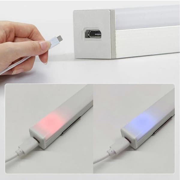 LED-lampa med Rörelsesensor - 30 cm Vit