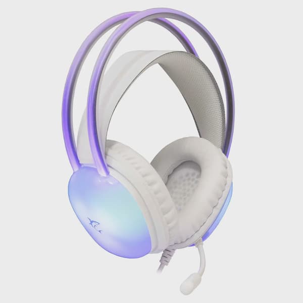 White Shark PEACOCK-2 Over-Ear RGB Gaming Headset Vit