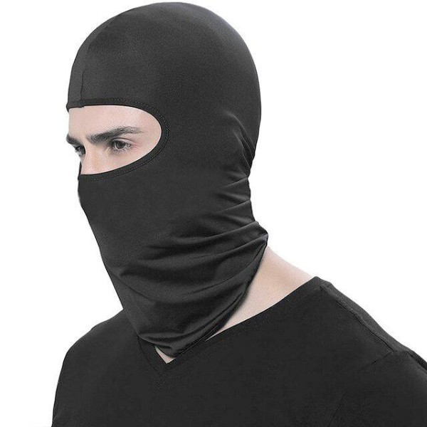 2-Pak - Ansigtsmaske / Ski Maske / Hætteluva - Balaclava Black one size