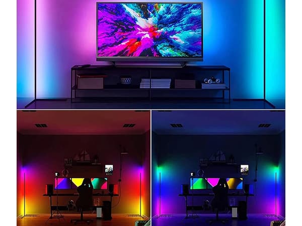 Golvlampa RGB - Hörnbelysning för sovrum