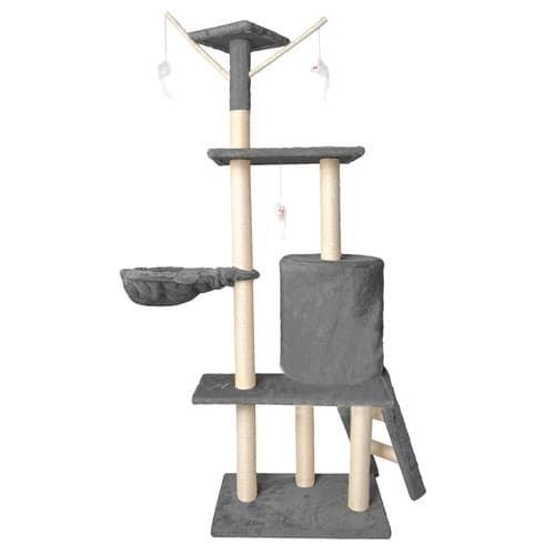 Kattemøbel / Klatrestativ / Klorepost for Katter - 138 cm Grey