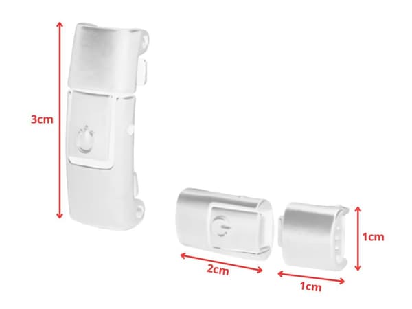 Elastiska, icke-bindande skorelinor 100 cm White
