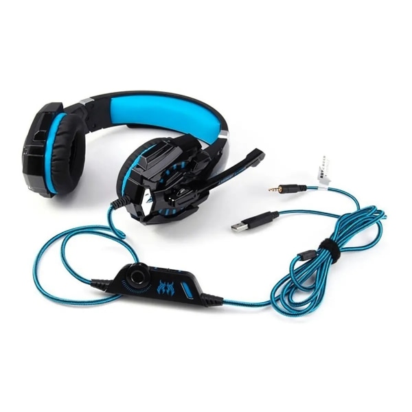 Headset til PS4 & PC - Gaming /Hovedtelefoner Kotion Each G9000 Blue