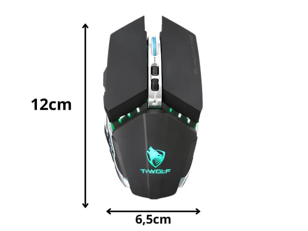 Trådlös gamingmus USB RGB LED