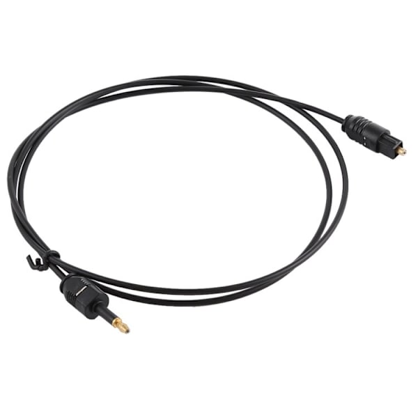 1m Digitaalinen Optinen Äänikaapeli 3.5mm AUX / Toslink-kaapeli Black