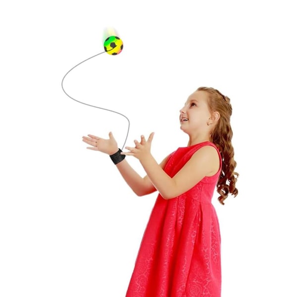 Reflexboll - Armband med boll för att träna reflexer multifärg