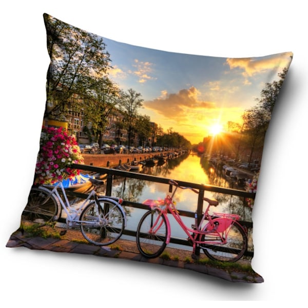 Städer Amsterdam kuddfodral 40×40 cm