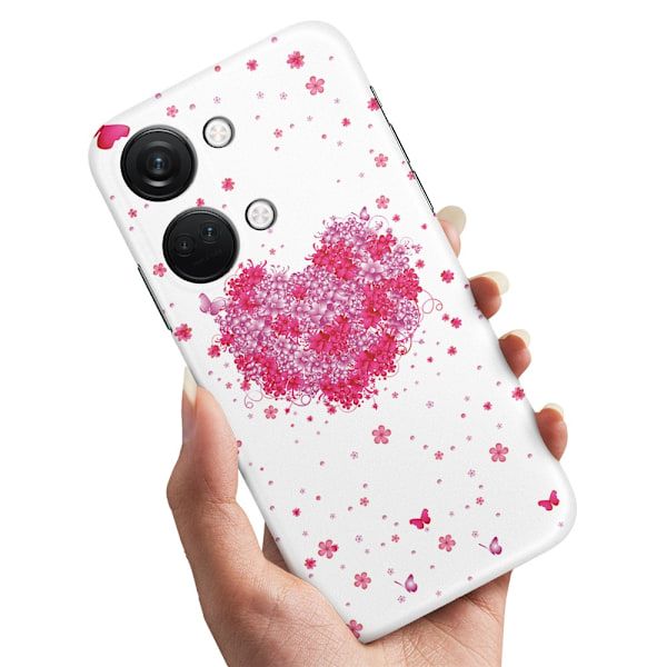 OnePlus Nord 3 5G - Deksel/Mobildeksel Blomsterhjerte