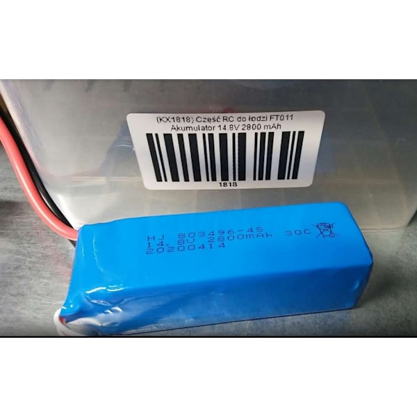 Batteri för FT011 RC-båt - 14.8V 2800 mAh