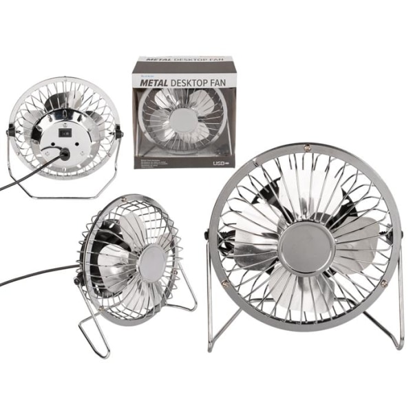 Skrivebordsventilator / Bordventilator - Ventilator 15 cm Silver