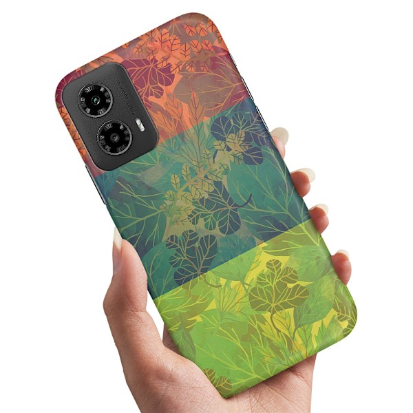 Motorola Moto G55 5G - Cover/Mobilcover Bladmønster