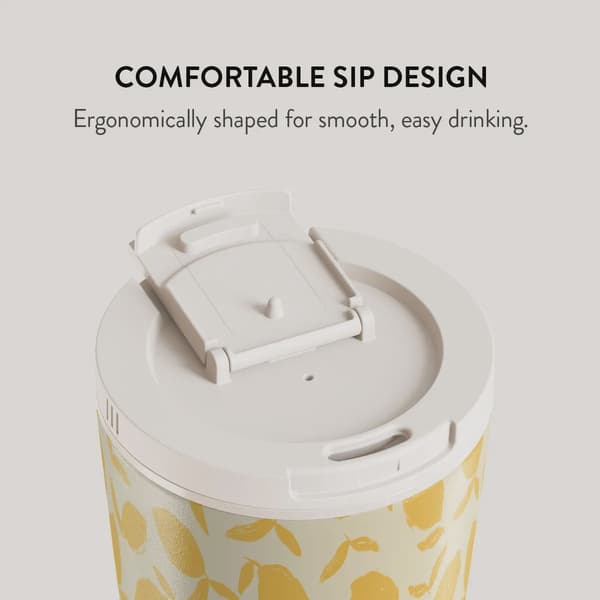 Burga Lemon Tart - Termosmugg med Lock-/Sugrörs set
