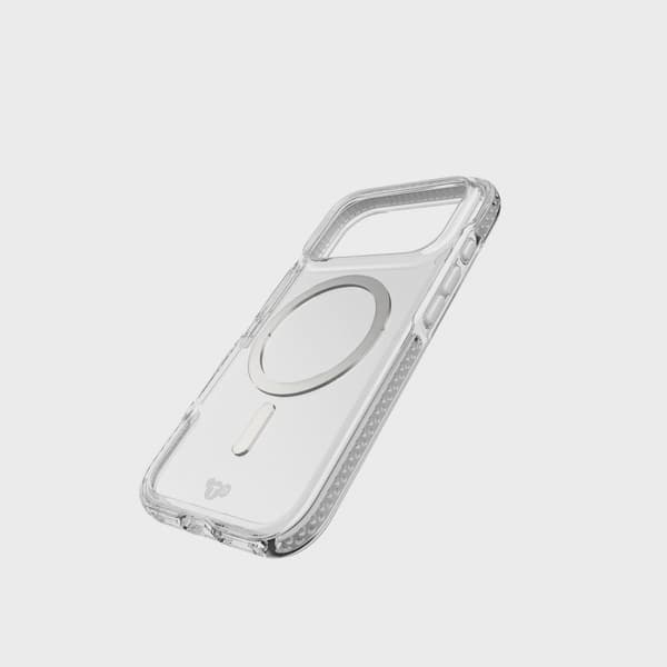 Tech21 Evo Crystal MagSafe iPhone 18 Pro/17 Pro Klar/Silver