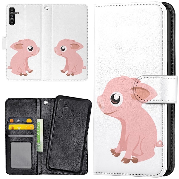 Samsung Galaxy S25 Plus - Plånboksfodral/Skal Minigris