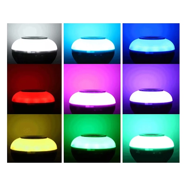 LED-lampa E27 sockel - RGB med Bluetooth & högtalare