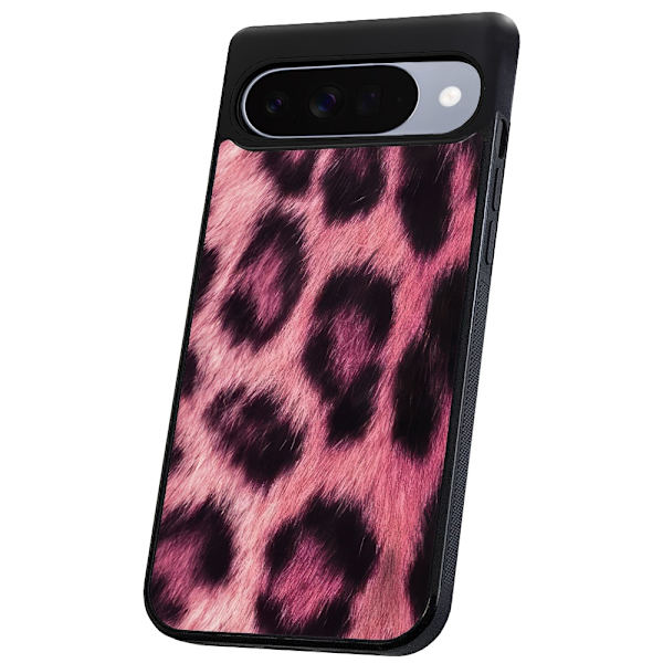 Google Pixel 10/10 Pro - Deksel/Mobildeksel Pink Leopard