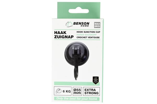 Krok sugpropp Ø55 mm svart