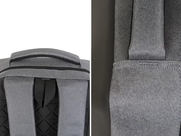 Ryggsäck business stöldskydd laptop grå