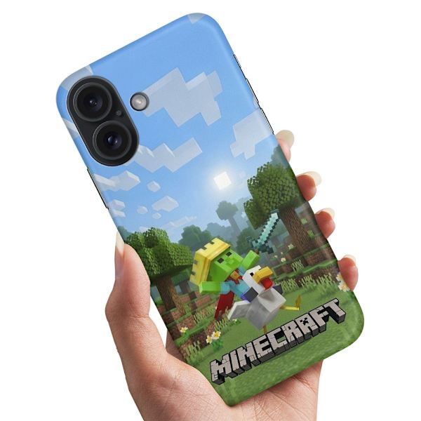Deksel / Mobildeksel til iPhone 16 Plus - Minecraft