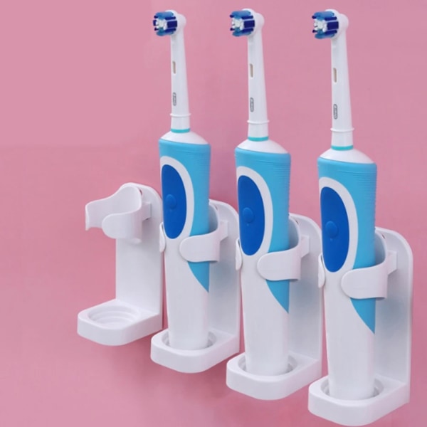 Tannbørsteholder Vegg for Elektriske Tannbørster - 2 deler White