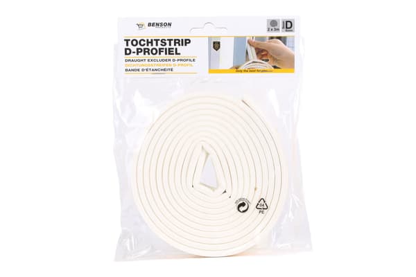 Tätningslist P-profil 2×3 m vit
