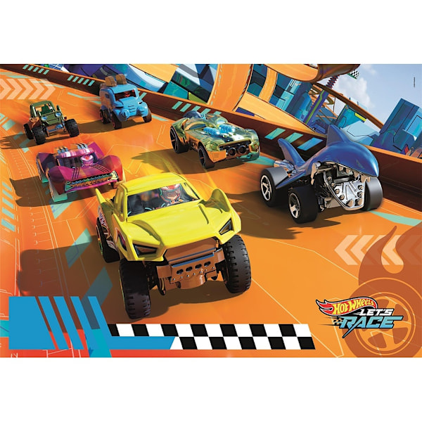Hot Wheels Turbo Track 104-delars Maxi Pussel