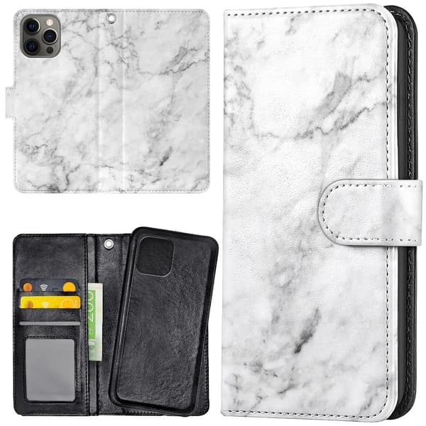 iPhone 16 Pro - Lommebok Deksel Marmor