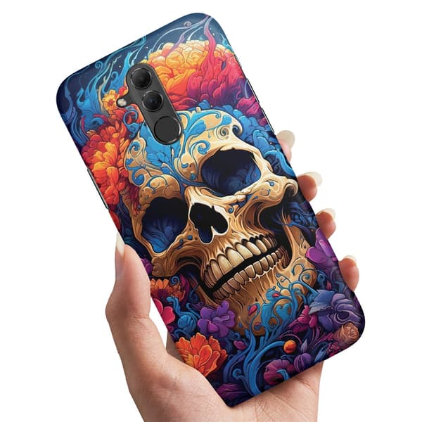 Cover / Mobilcover til Huawei Mate 20 Lite - Skull