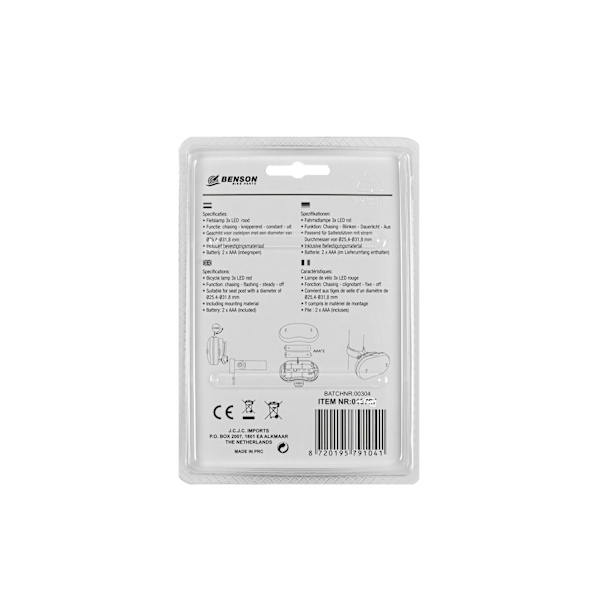 Cykellampa LED röd