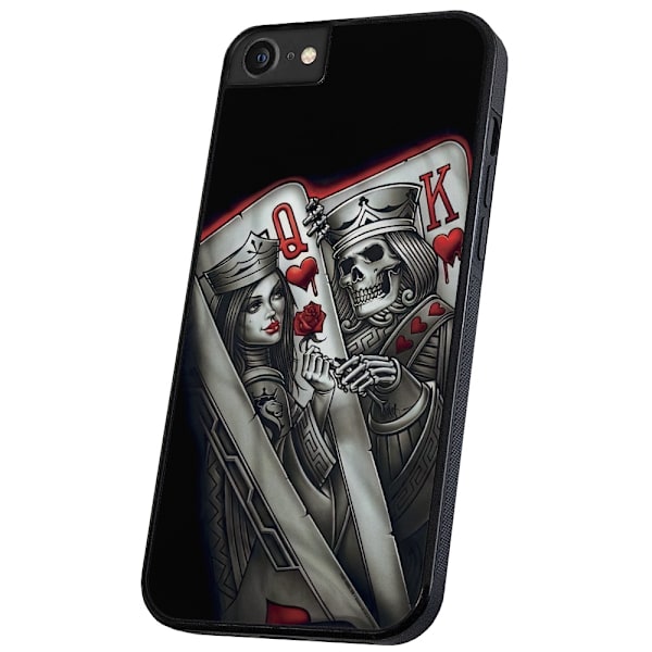 iPhone 6/7/8/SE - Kuoret/Suojakuori King Queen Korttipakka