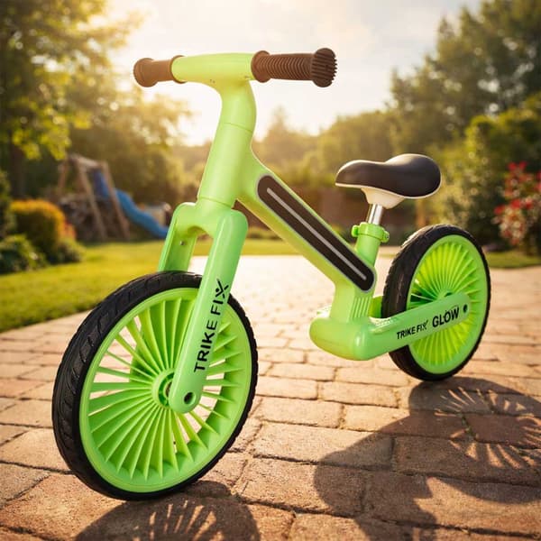 Balanscykel med LED för barn - Springcykel Light green