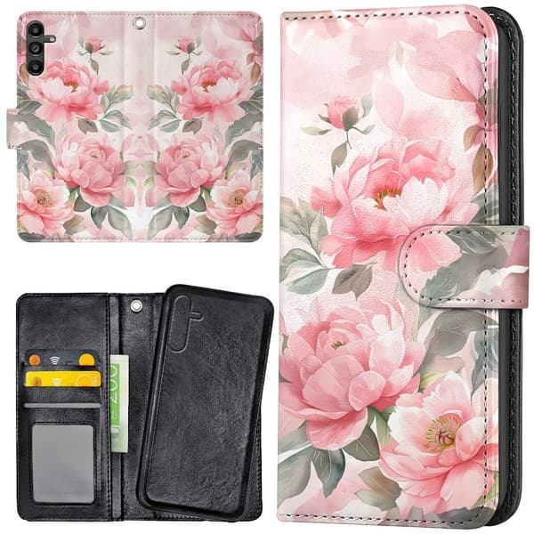 Samsung Galaxy A57 5G - Plånboksfodral/Skal Flowers
