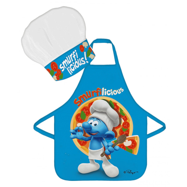 Smurfarna Smurfilicious Barnförkläde 2-delat Set
