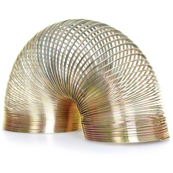 Mini Slinky i Metall - Springy Silvergrå