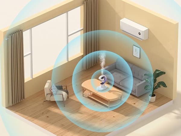 Luftfuktare aromdiffusor - Med LED-nattlampa