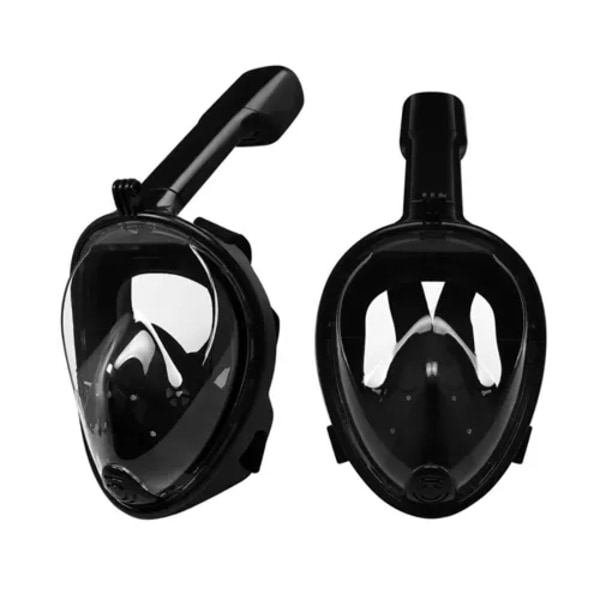 Snorkelmask Heltäckande - Snorkling Svart