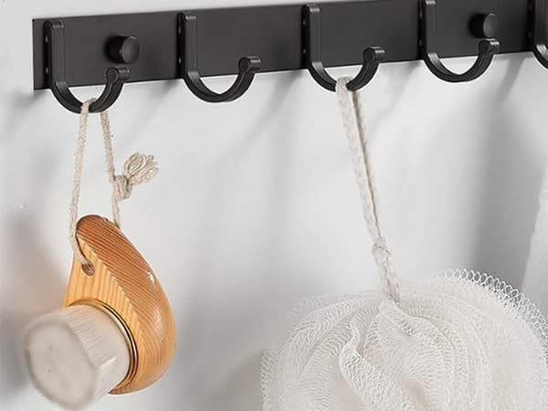 Vägg klädhängare för hall badrum 5 krokar