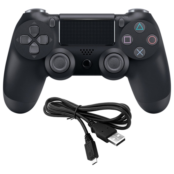 PS4 DoubleShock 4 Handkontroll för Playstation 4 & PC - Trådad Svart