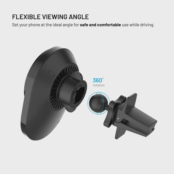 FIXED MagAir QI2.0 Airvent bilmontering svart