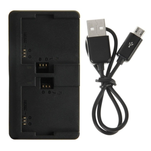 4x Batterioplader - 14500, 16340, 18650, 26650, 32650 Batterier Black