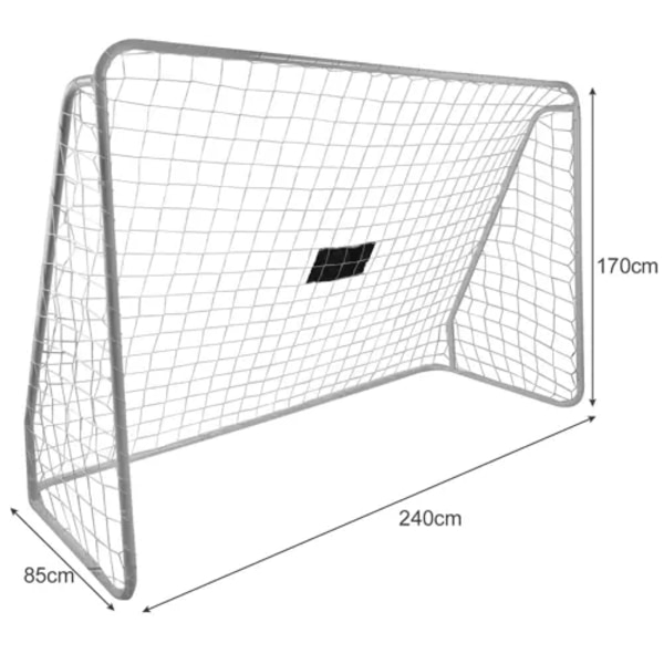 Fodboldmål med snigskytteklud til børn - 240x170cm