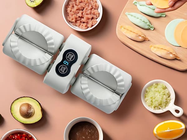 Dubbel dumplingmaskin - Automatisk 2-i-1