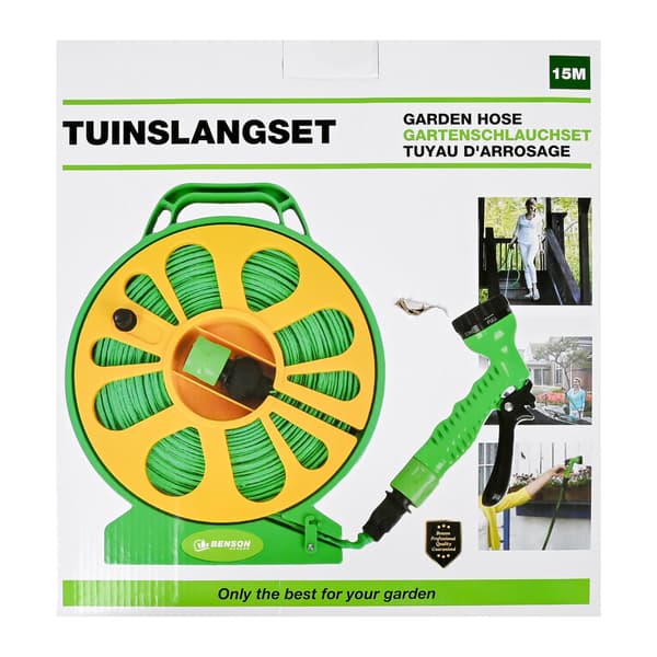 Trädgårdsslang 15 m på rulle