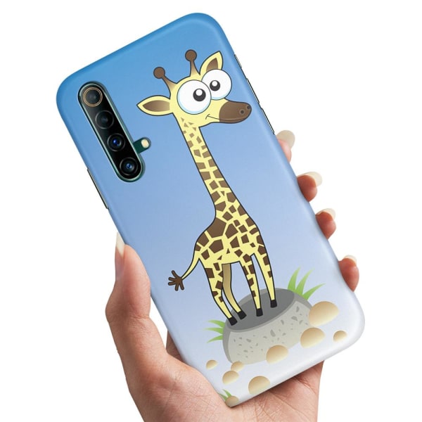 Realme X50 - Deksel/Mobildeksel Tegnet Giraff