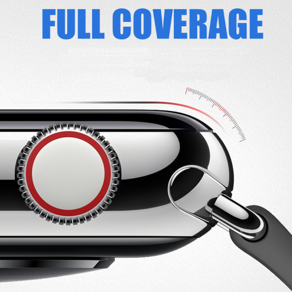 Skærmbeskytter - Apple Watch 40mm - Omfattende beskyttelse Transparent